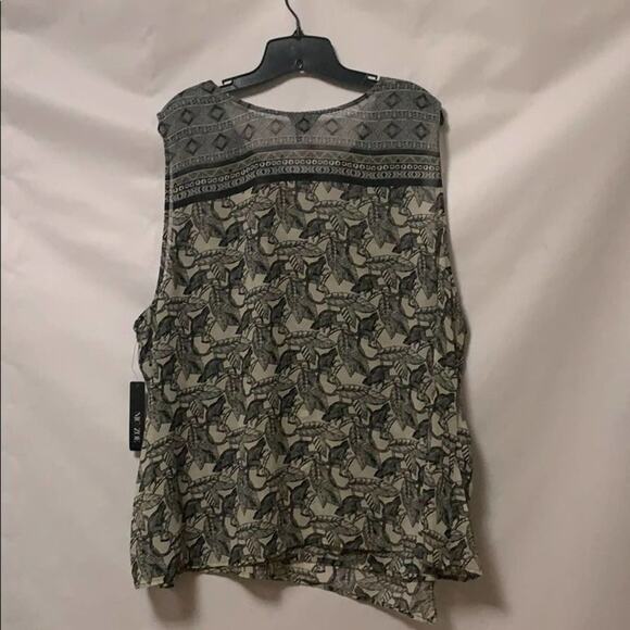 NWT NIC + ZOE MIRRORED MONKEY TANK SIZE 3X,2X - Picture 2 of 5